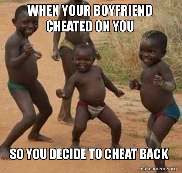 cheating back meme