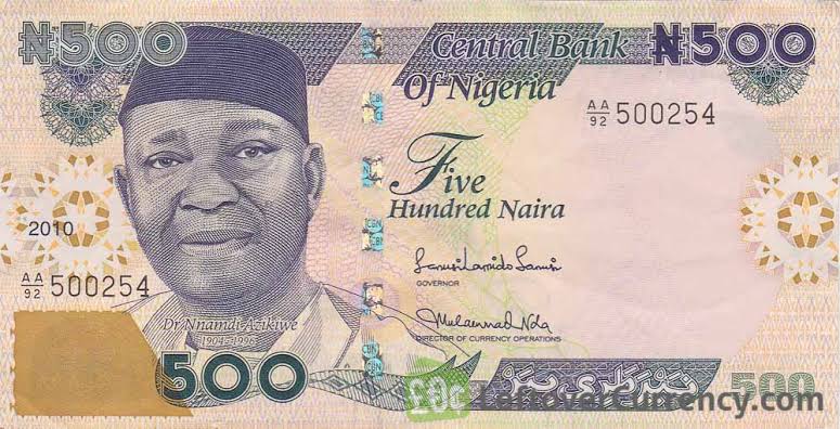 500 naira note