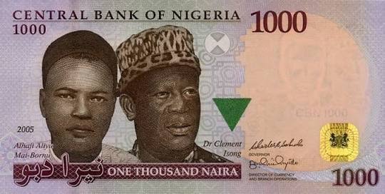 1000 naira note